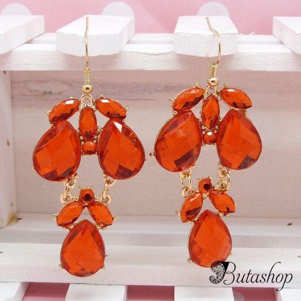 РАСПРОДАЖА! Очаровательные серьги с камнями - www.butashop.com