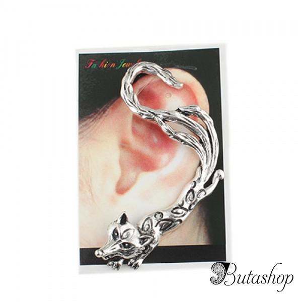 РАСПРОДАЖА! Серьга на ухо - Лисица - www.butashop.com