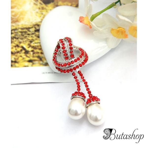 РАСПРОДАЖА! Украшение красными стразами - www.butashop.com