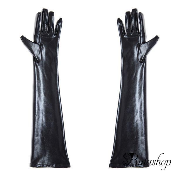 Черные виниловые перчатки - www.butashop.com
