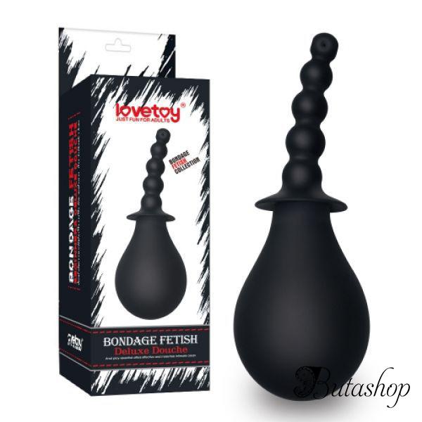 Анальный душ Deluxe Silicone Douche черный - www.butashop.com