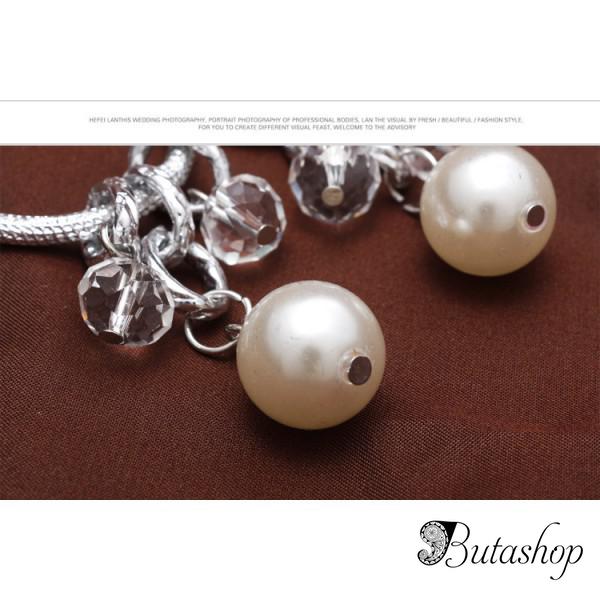 РАСПРОДАЖА! Вечерние серьги с перламутром - www.butashop.com