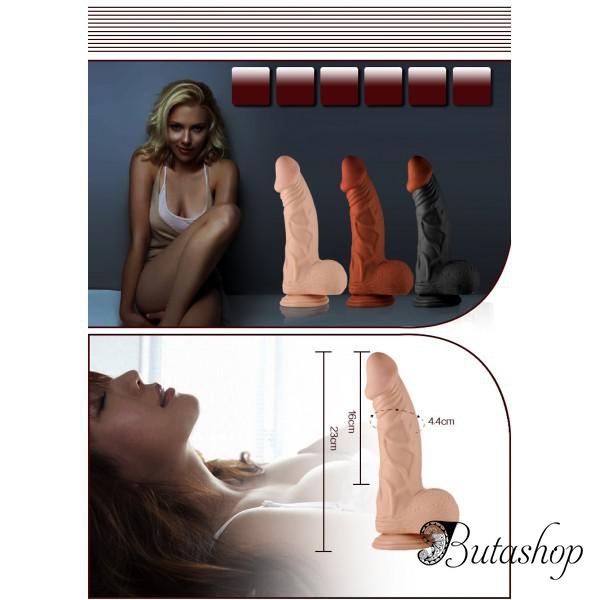 Фаллос-реалистик на присоске с яичками Real Extreme - www.butashop.com