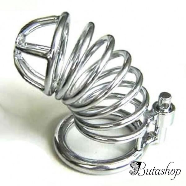 Стальное устройство целомудрия Diamondring De Luxe - www.butashop.com