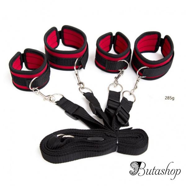 Набор на кровать четверные фиксаторы рук и ног - www.butashop.com