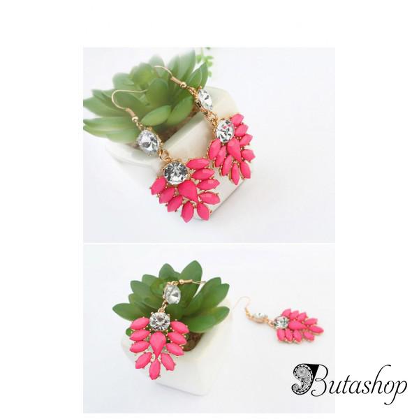 РАСПРОДАЖА! Богемные серьги со стразами - www.butashop.com
