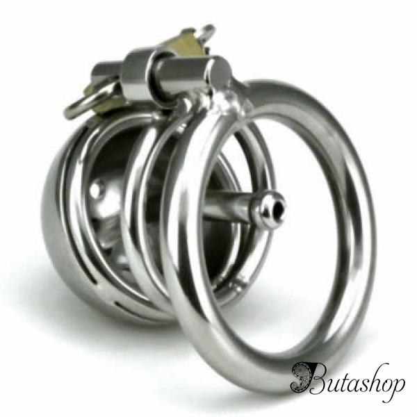 Клетка для пениса с катетером и замочком - www.butashop.com