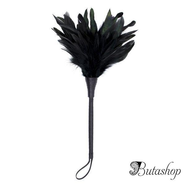 Тиклер из перьев черный - www.butashop.com