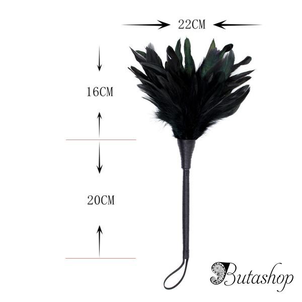 Тиклер из перьев черный - www.butashop.com