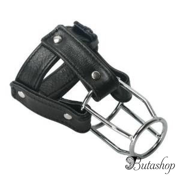 Кожаный фиксатор на пенис еффективный - www.butashop.com