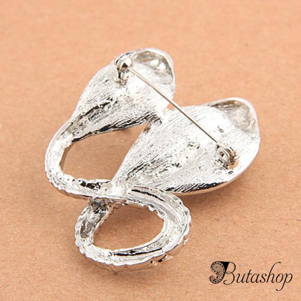 РАСПРОДАЖА! Брошь - Двухглавая змея - www.butashop.com