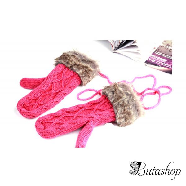 РАСПРОДАЖА! Теплые вязаные рукавички - www.butashop.com