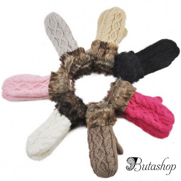 РАСПРОДАЖА! Теплые вязаные рукавички - www.butashop.com