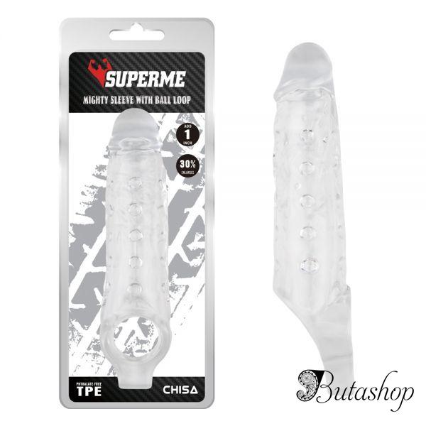 Mighty Sleeve With Ball Loop-Clear - www.butashop.com