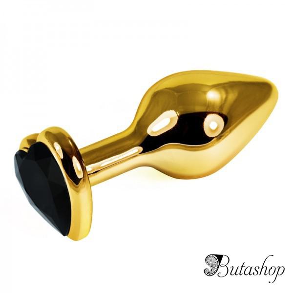 Золотая анальная пробка - www.butashop.com