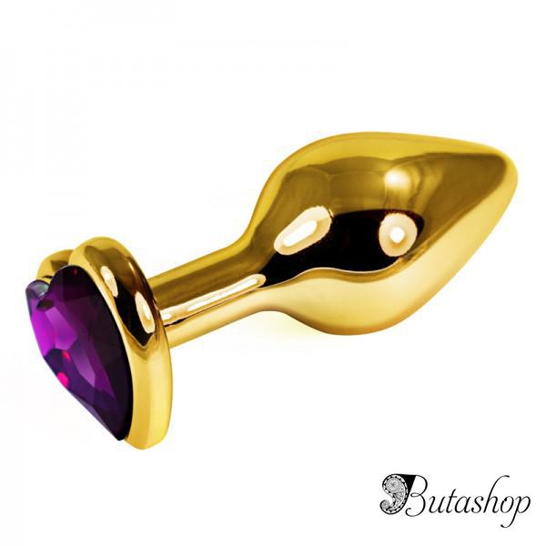 Золотая анальная пробка - www.butashop.com