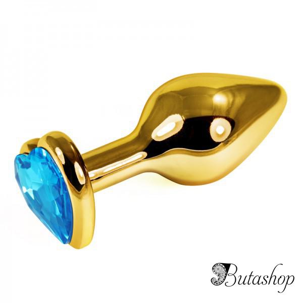 Золотая анальная пробка - www.butashop.com