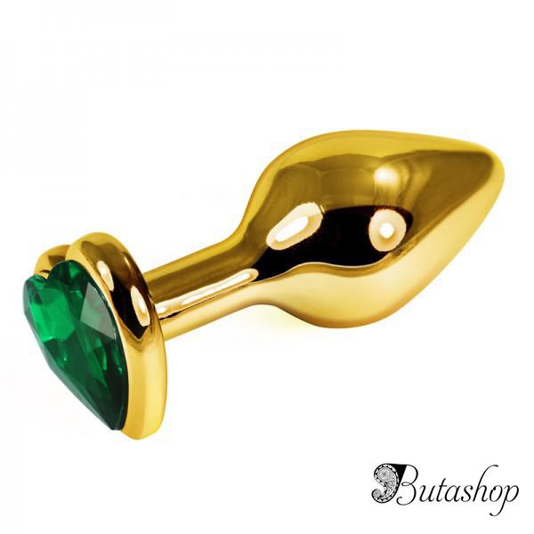 Золотая анальная пробка - www.butashop.com