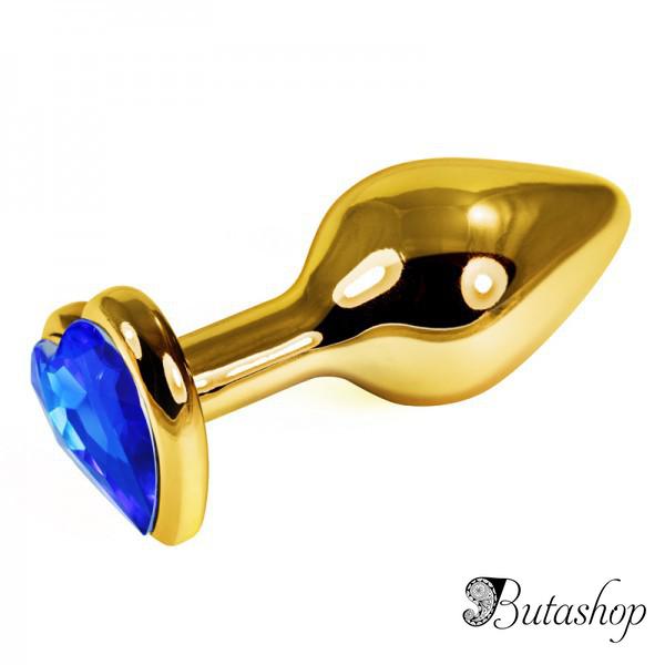 Золотая анальная пробка - www.butashop.com
