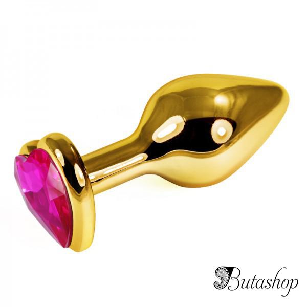 Золотая анальная пробка - www.butashop.com