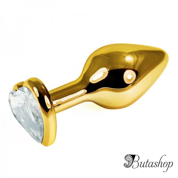 Золотая анальная пробка - www.butashop.com