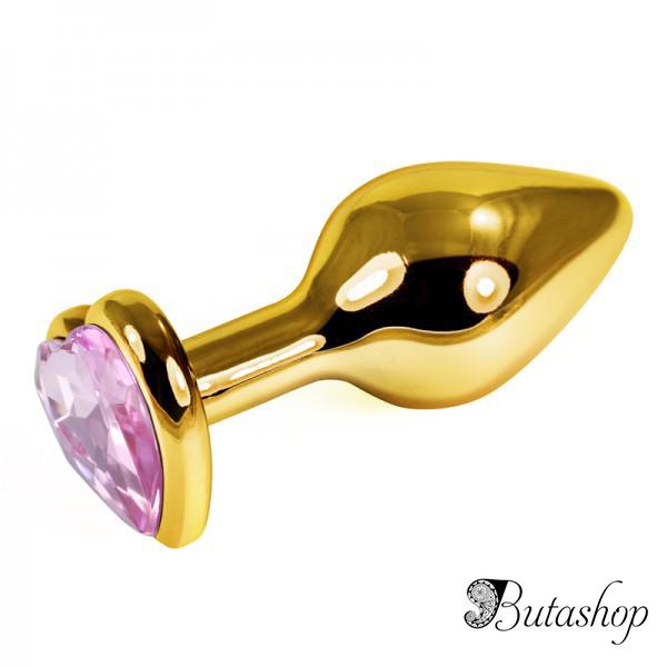 Золотая анальная пробка - www.butashop.com