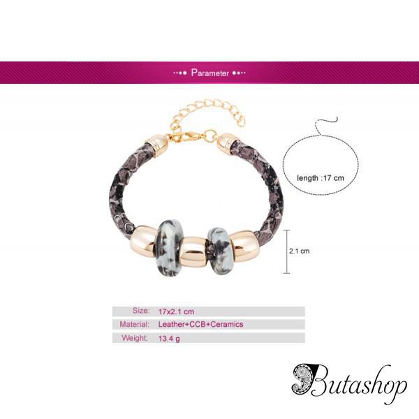 РАСПРОДАЖА! Браслет - Змеинная кожа - www.butashop.com