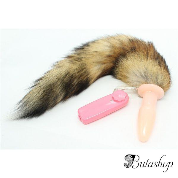 Анальная пробка с хвостом лисицы - www.butashop.com