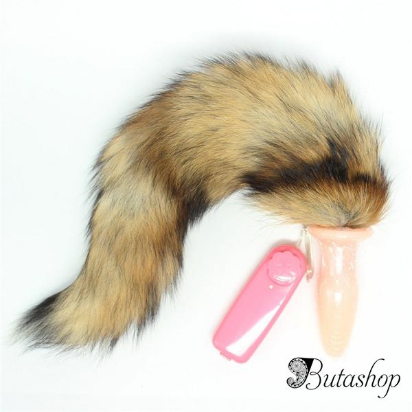 Анальная пробка с хвостом лисицы - www.butashop.com