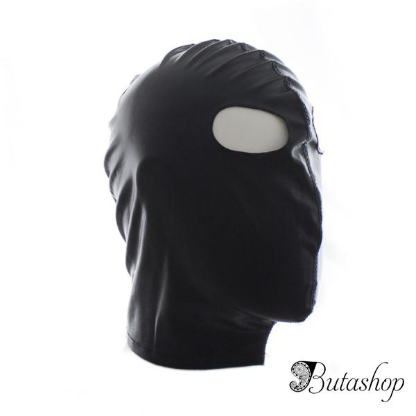 Черная виниловая маска с вырезами для глаз - www.butashop.com