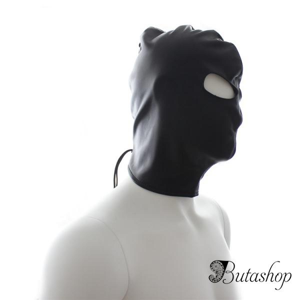 Черная виниловая маска с вырезами для глаз - www.butashop.com