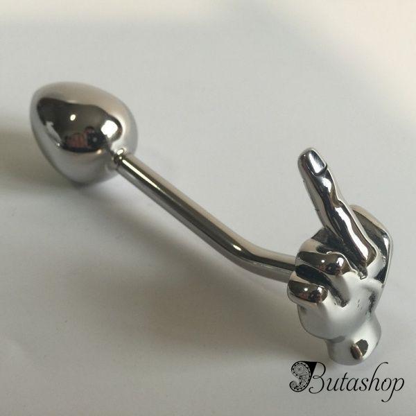 Анальная металлическая пробка Fuck - www.butashop.com