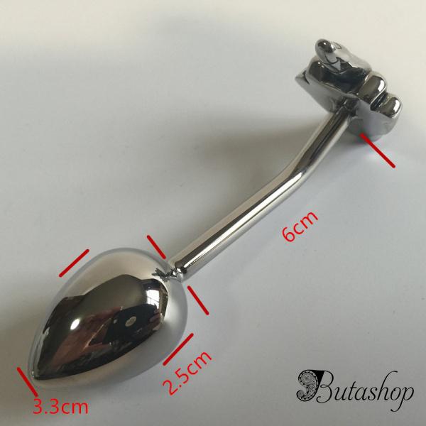 Анальная металлическая пробка Fuck - www.butashop.com