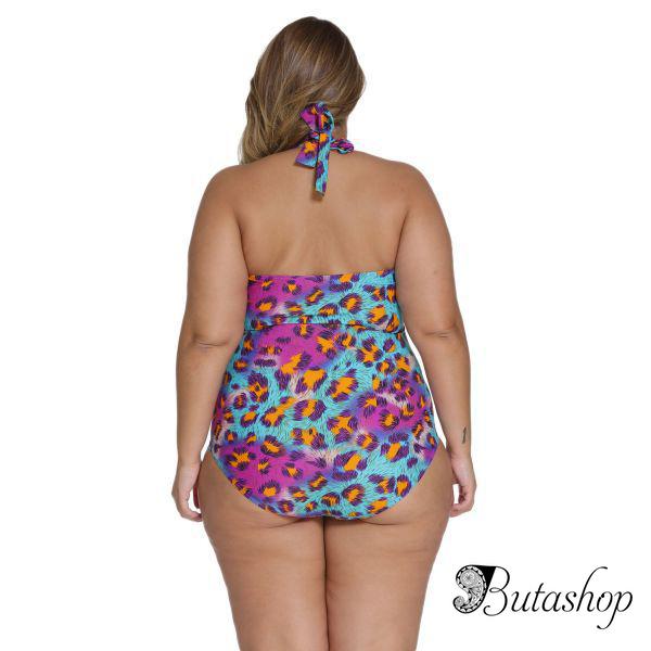 Яркий леопардовый купальник Plus Size - www.butashop.com