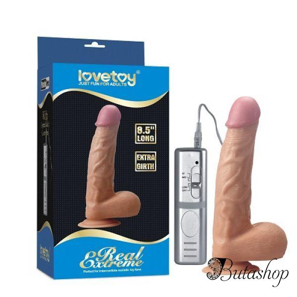 8.5 Real Extreme Extra Girth Vibrating Dildo - www.butashop.com