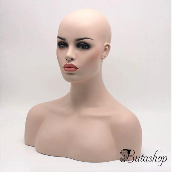 Манекен женская голова из стекловолокна - www.butashop.com