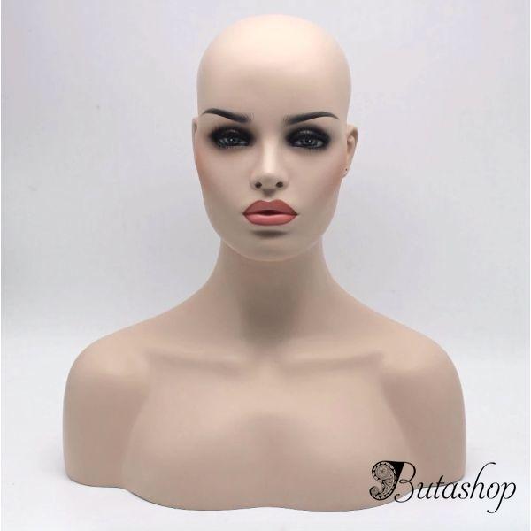 Манекен женская голова из стекловолокна - www.butashop.com