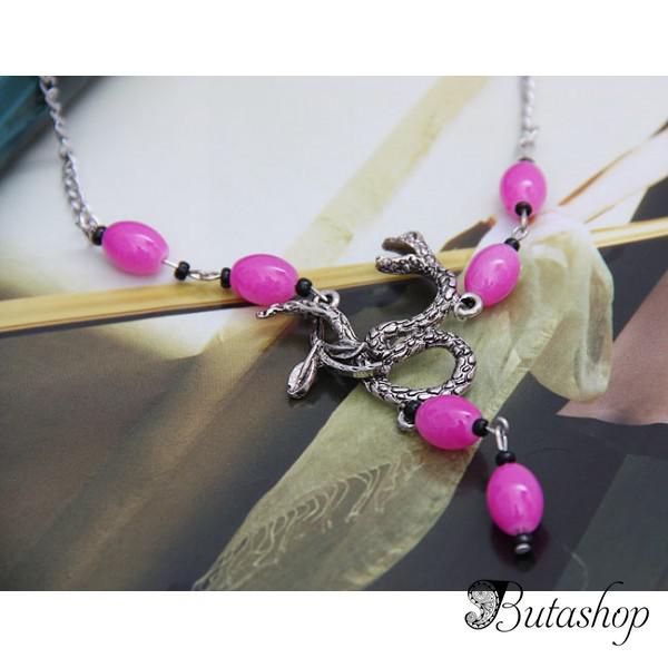 РАСПРОДАЖА! Розовое колье - www.butashop.com