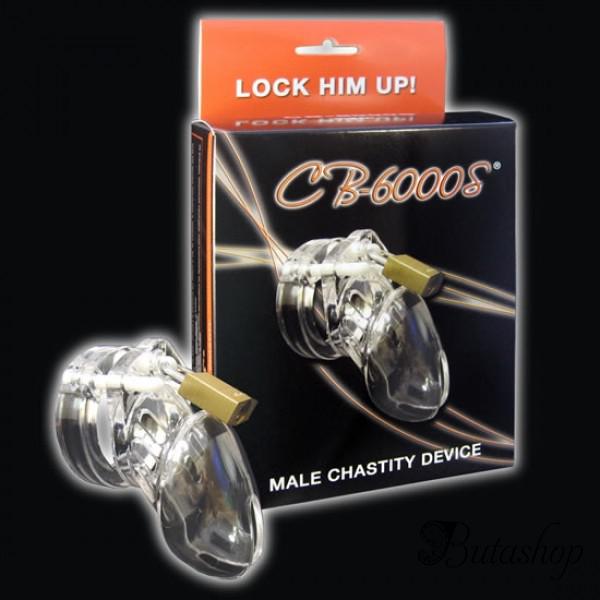 Мужской пояс верности CB-6000S 7 см - www.butashop.com