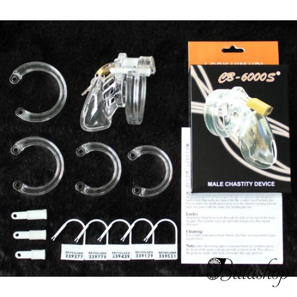 Мужской пояс верности CB-6000S 7 см - www.butashop.com