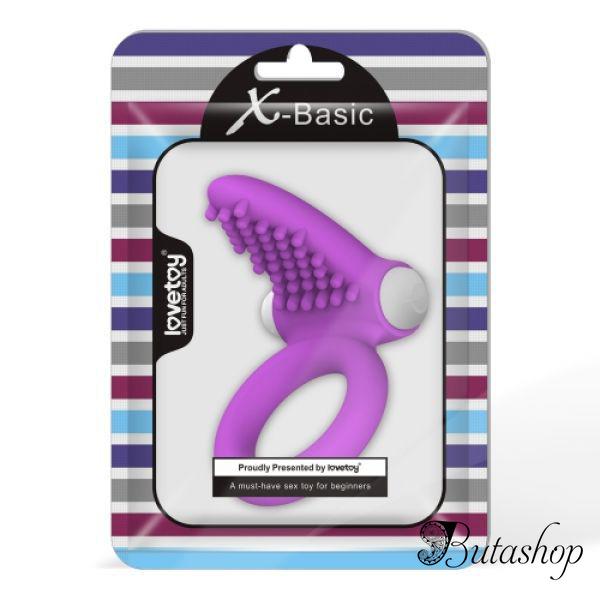 Силиконовая вибро насадка для пениса X-Basic - www.butashop.com
