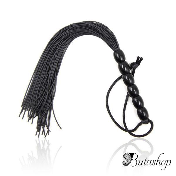 Черная резиновая маленькая плеть - www.butashop.com