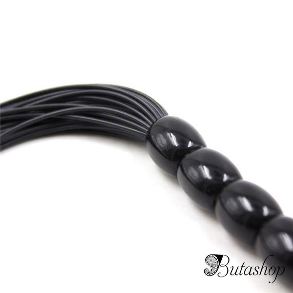 Черная резиновая маленькая плеть - www.butashop.com