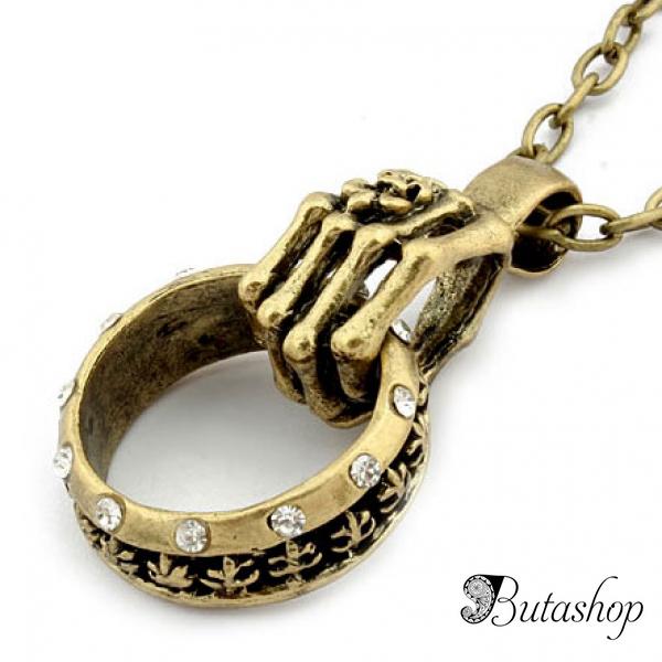 РАСПРОДАЖА! Ожерелье с кулоном в форме кольца - www.butashop.com
