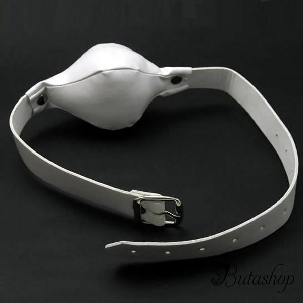 Белый кляп для рта 2 см - www.butashop.com