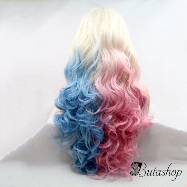 Реалистичный парик на сетке Харли Квин (Harley Quinn) - www.butashop.com