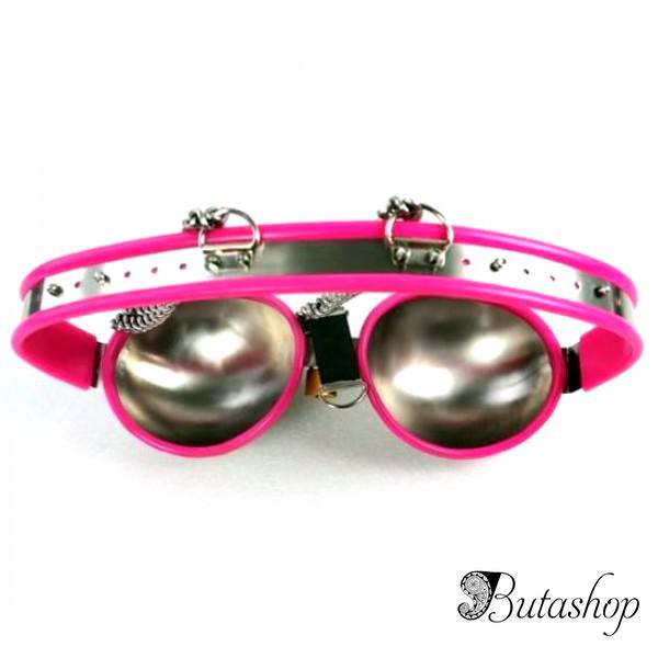 Регулируемый бюстгальтер из нержавеющей стали PINK - www.butashop.com