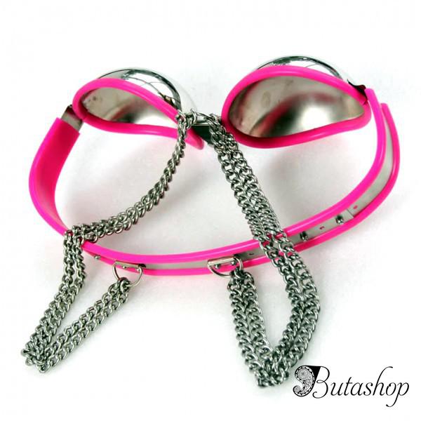 Регулируемый бюстгальтер из нержавеющей стали PINK - www.butashop.com