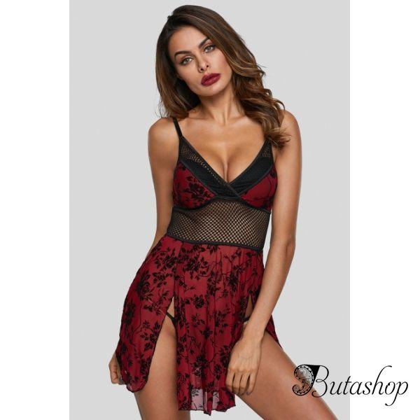 Juliet Roses Babydoll Set - www.butashop.com