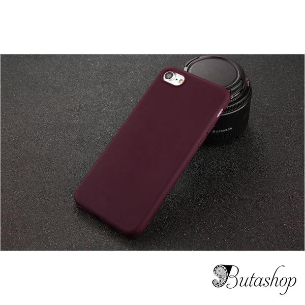 РАСПРОДАЖА! Чехол для Iphone 7 Plus | Iphone 8 Plus | марсала - www.butashop.com